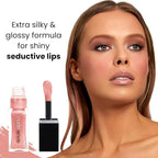 nude envie - Lip Gloss - High-Shine Finish - Moisturizing & Easy Application - Luxury Hydration - Non-Sticky Formula - With Vitamin E & Jojoba Oil - Vegan, Paraben-Free & Cruelty-Free - Affection