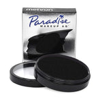 Mehron Makeup Paradise Makeup AQ Pro Size | Stage & Screen Performance, Face & Body Painting, Beauty, Cosplay, and Halloween | Water Activated Face Paint, Body Paint 1.4 oz (40 g) - Black