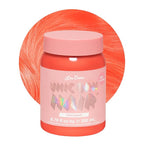 Lime Crime Full Coverage Unicorn Hair Dye, Neon Peach - Damage-Free Semi-Permanent Hair Color Conditions & Moisturizes - Temporary Hair Tint Kit Has A Sugary Citrus Vanilla Scent - Vegan