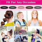 100 Pcs Hair Ties No Damage Elastic Hair Bands for Women Girls, Soft Ponytail Holders for Thick and Thin Hair, Bulk Pack Seamless Hair Accessories