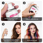 One-Day Temporary Hair Color Spray For Kids Women Men, Washable Hair Dye Spray Non-Sticky For Cosplay Party DIY, Christmas Party, Halloween Crazy Hair Day (Fiery Red, 4.06 oz)