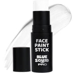 Blue Squid PRO White Face Paint Stick - Waterproof Body Paint for Adults & Kids Eye Black Baseball, Softball - Vegan Hypoallergenic Twist-Up Non-Toxic Makeup Stick for Cosplay, Sports & SFX (White)