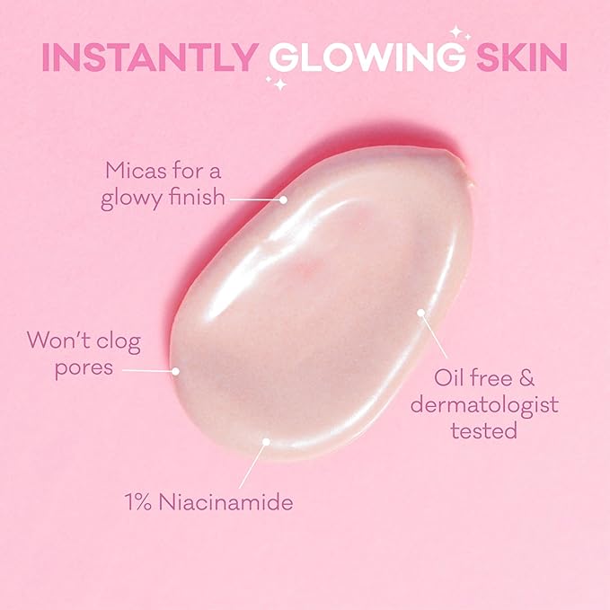 Bioré UV Aqua Rich Glow Enhancing Moisturizer with SPF, Daily Moisturizer with SPF 50, 1% Niacinamide Facial Sunscreen, 1.7 Oz