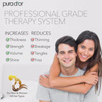PURA D'OR Clinically Formulated Biotin Shampoo & Conditioner For Hair Thinning - 2X Concentrated Proprietary Herbal Blend Thickening Products For Women & Men, Sulfate Free, 16oz x2