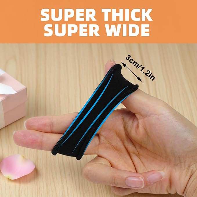 80pcs Black Thick Hair Ties for Women, 2.36 IN Large No Metal Ponytail Holders, Heavy Duty Elastic Hair Bands, Durable No Damage Hair Elastics for Thick & Curly Hair, Strong Hold