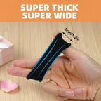 80pcs Black Thick Hair Ties for Women, 2.36 IN Large No Metal Ponytail Holders, Heavy Duty Elastic Hair Bands, Durable No Damage Hair Elastics for Thick & Curly Hair, Strong Hold