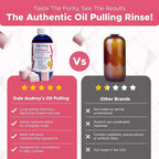 Pack of 3 Ayurvedic Organic Oil Pulling for Teeth and Gums | Bubble Gum Flavored Organic Oral Rinse Mouthwash | Essential Oils for Oral Hygiene, Healthy Gums, Teeth Whitening & Fresh Breath-8 FL Oz