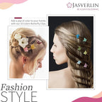 Butterfly Clips for Hair 50pcs, Cute Mini Small Hair Accessories for Kids Toddler Girls Women 90s Y2K Colorful Pastel Clip Claw, 10 Colors (Jelly)