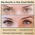 Eyelash & Eyebrow Growth Serum – 15 Plant Extracts for Longer, Denser & Fuller Lashes & Brows, Boosts Natural Hair Development,eyelash serum,Hypoallergenic Oil-Free,lash growth serum (PURE GOLD)