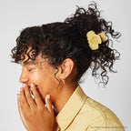 Harry Potter x Kitsch Big Hair Clip for Women - Strong Grip for Secure Updo | Stylish Jumbo Claw Clip | Durable Hair Accessories for Everyday Use | Ideal Harry Potter Gifts for Women - Hufflepuff, 1pc