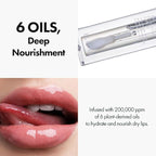 Blanc Essential Lip Oil - 50HR Moisturizing, Hydrating & Color Changing Korean Tinted Lip Oil Gloss Makeup with 6 Plant Extracts - Lightweight, Non-Sticky Finish 0.15 fl oz (#03 Apricot)
