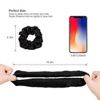 Hair Ties Scrunchies for Women's, Big Scrunchies Both for Thick Hair or Thin Hair Curl Hair No Crease Ponytail Holder No Hurt Your Hair