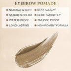 LAVONE Eyebrow Stamp Pencil Kit - Waterproof Eyebrow Pencil, Eyeliner, Pomade, Dual-ended Brush - Dark Blonde