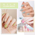 CANNI 6Pcs 9ml Pastel Gel Nail Polish Set- Pink Green Gel Polish Kit Candy Colors DIY at Home Salon Christmas New Year's Gifts for Girls