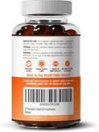 Sugar-Free Pumpkin Seed Oil Gummies (4,000mg/serving) Pumpkin Seed Oil for Hair Growth, Youthful Skin, Prostate Health, Immune & Urinary Tract Support-Natural Source of Essential Fatty Acids-60 Chews