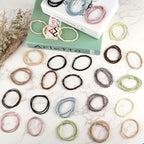 Hair Ties & Bracelets for Women, 72PCS Boho Hair Accessories - No Damage for Thick, Thin, Medium, Long Hair & Ponytails - Retro B