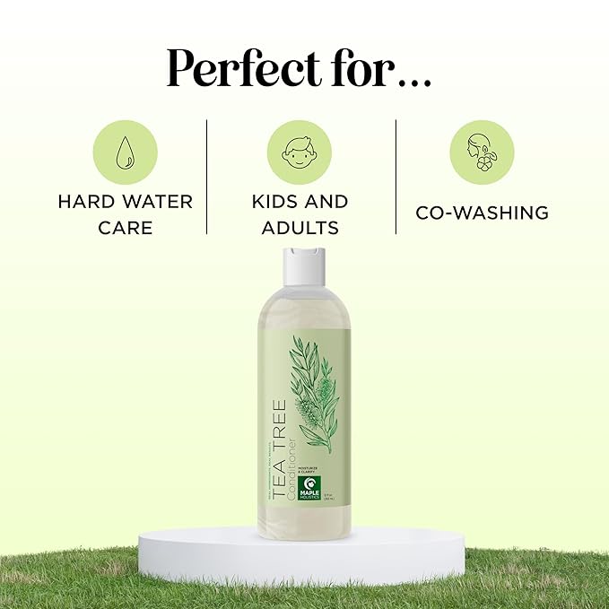 Tea Tree Conditioner for Dry Hair - Tea Tree Oil Conditioner for Damaged Dry Hair and Cleansing Conditioner for Dry Scalp Care - Sulfate Free Conditioner with Nourishing Tea Tree Oil for Hair Care