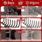 TOCESS Hair Claw Clips for Women - Large 8PK Neutral Matte Jumbo Square Hair Clips for Thick, Thin, Long, Short, Curly Hair Girls, Big Jaw Clip Set for Daily Use(Mocha Brown)