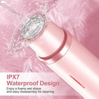 2025 New Bikini Trimmer for Women, 2 in 1 Dual Head Body Bikini Shaver, Ultra Low Silent, Painless & Cordless Hair Removal for Body , IPX7 Waterproof & Easy Cleaning for Shower & Travel (Pink)