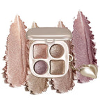 Eyeshadow Palette Multi-Finish , Matte Shimmer Metallic Eye Brightening Palette with Silky Smooth Powder, Fine Shimmer Duochrome Sparkle, Long-Lasting Blendable Shadows for Aegyo-Sal Highlight-6#