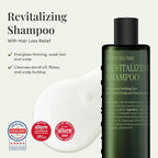 CURLYSHYLL Revitalizing Shampoo for Thinning Hair | Volumizing & Fortifying Care | Daily Scalp Shampoo with Citrus & Tea Tree (360ml)
