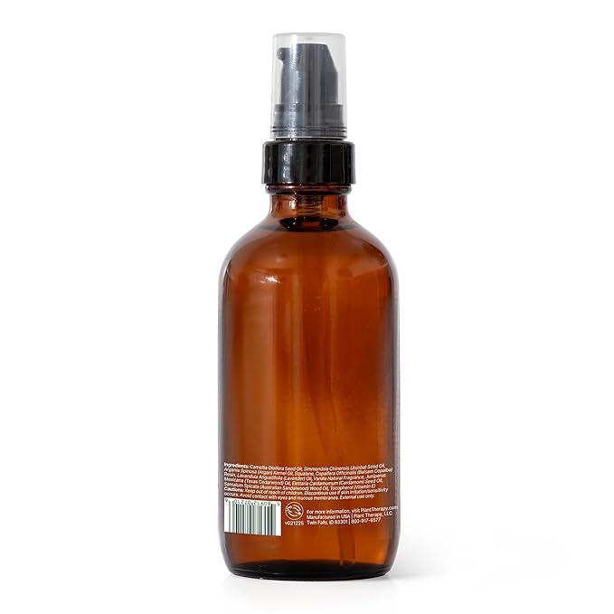 Plant Therapy Evoke Velvet Glow Body Oil 4 oz Ultra Hydrating & Quick Absorption for Silky Soft Skin, Enriched with Squalane, Argan, and Vitamin E, Luxurious All Natural Scent