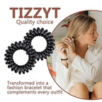 18 Pcs Women Ponytail Braid Hair Elastic No Crease Spiral Hair Ties, Girls Multi-color Waterproof Coil Hair Accessories (Small Hair Ties)