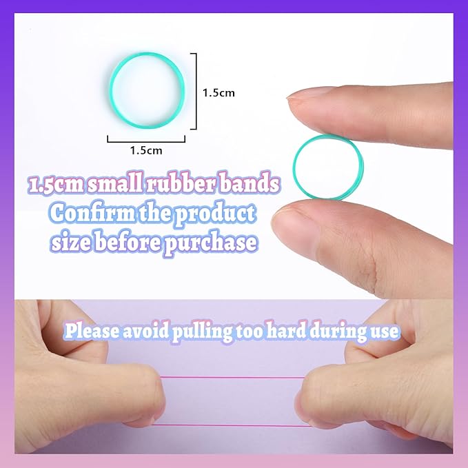 Teenitor 36 Colors Rubber Bands for Hair Small, 2300pcs Elastics Hair Ties for Baby with Styling Tools, Hair Accessories for Girls Toddlers