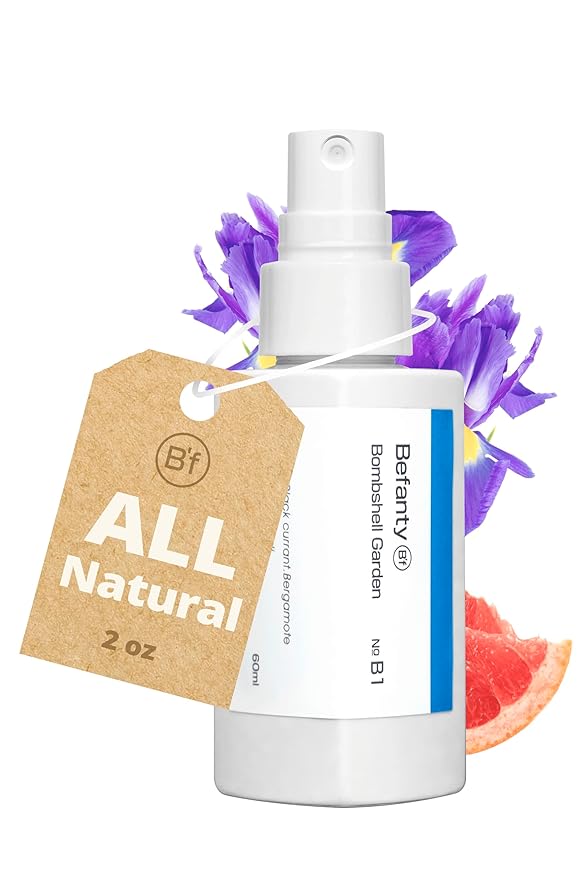 Natural Spray Deodorant for Women & Men, Aluminum-Free, 24 Hours Odor Protection, Long-Lasting Fragrance Body Mist, Travel Size, Suitable for Sensitive Skin – Bombshell Garden, 2.0 fl oz