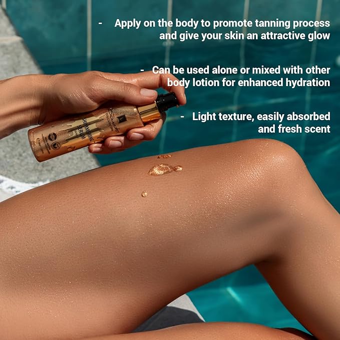 Olive Spa Body Shimmer Oil 100ml – Hydrating Glow Enhancer Glitter Body Oil with Micro Pearls – Fast Absorbing Shimmer for Moisturizing, Illuminating and Shine