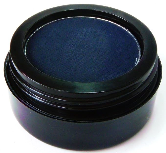 Matte Cool Dark Navy Blue Cake Eyeliner & Pressed Eyeshadow, Water Activated Powder; Gluten & Cruelty Free