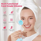 2 Packs Silicone Face Scrubber Exfoliator, Face Mask Brush Applicator, Facial Cleansing Brush, Pore Cleaning Brush, Pore Scrubber for Face