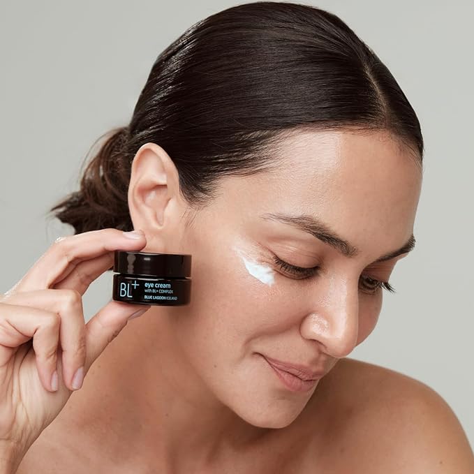 Blue Lagoon Natural BL+ Eye Cream – Anti-Aging, Brightening, Firming, For Dark Circle & Wrinkle Treatment, Clean Skincare, Microalgae & Silica, Hydrating, Dermatologist-Tested, 0.5 oz (15 ml)