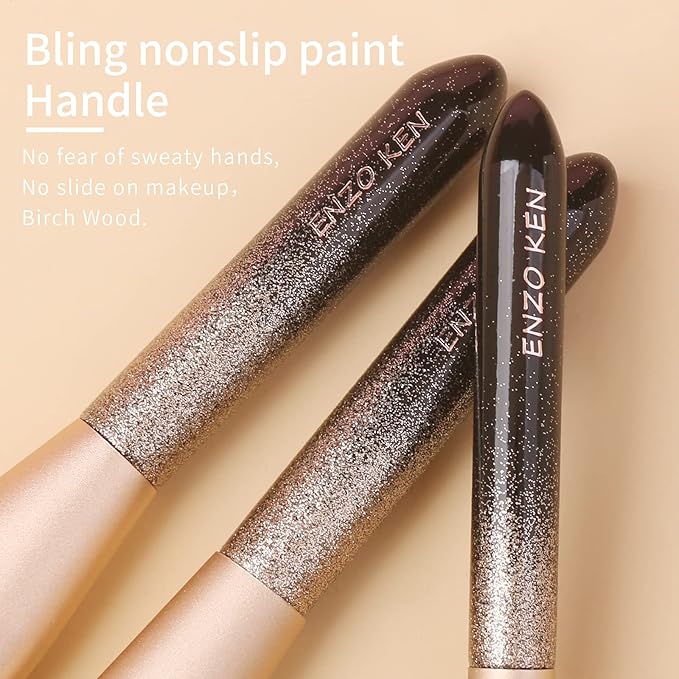 Natural Hair Makeup Brush Set Professional, Sable Makeup Brushes Set with Case, Natural Hair Brushes Makeup Set, Glitter Make up Brushes Set Professional, Natural Makeup Brushes - ORRA, Black