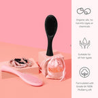 SILKIE x4 Set 100% Pure Mulberry Silk Purple Christmas Scrunchies Travel Pouch Silk Everyday Hair Ties Hair care Ponytail Holder (Stargazer)