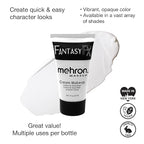 Mehron Makeup Fantasy FX Cream | Water Based Halloween Makeup | White Face & Body Paint For Adults 1 fl oz (30ml)