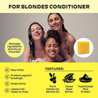 NOLE CARE Sustainable Bar Conditioner with Chamomile & Batana Oil, for Blonde Hair (2.12 Oz Bar) - Sustainable, PH Balanced, Rice Protein Conditioner for Blondes, Silky Hair, Plastic-Free