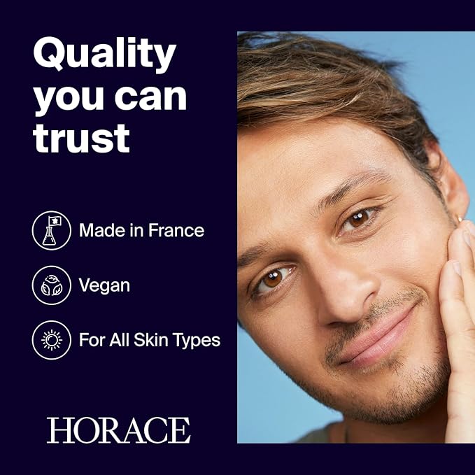 HORACE Face Cleanser for Men - Purifying Gel Against Excess Sebum - Gentle Skincare for All Skin Types - Unscented, 200 ml