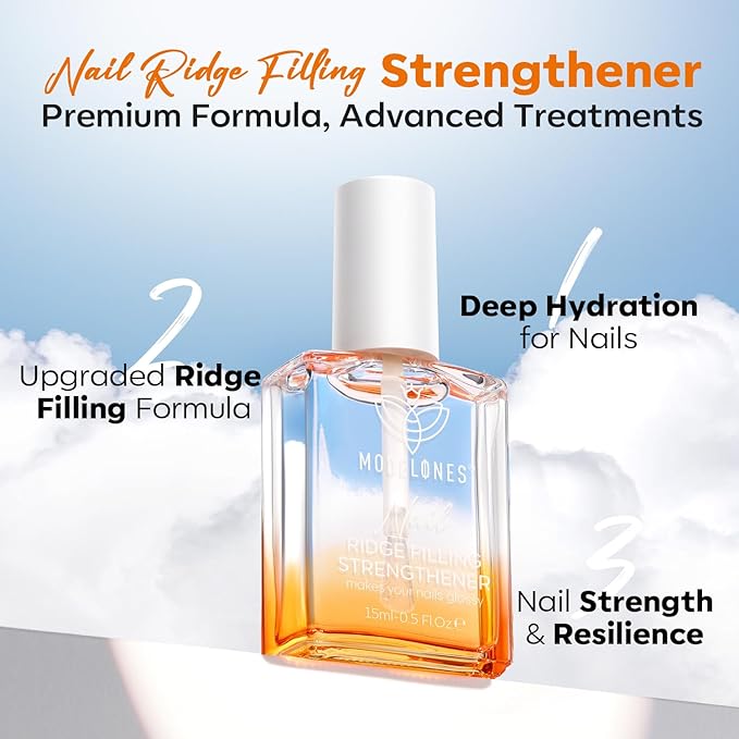 modelones Nail Strengthener Clear Nail Polish strengthener and growth Nail Repair for Damaged Nails Hardener Extra Strong and Growth Natural Nail Care Gifts for Women Concealer Polsih 15ml