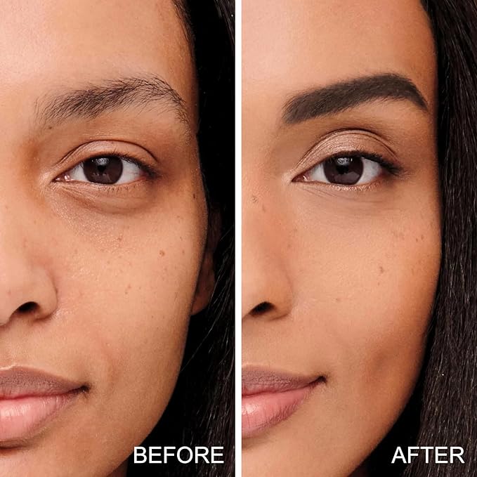 Boobeen Eyebrow Powder Kit, 2-color Waterproof Eyebrow Palette Makeup to Definer & Filler Brows, Eyebrow Color Powder Shape Natural Looking Brow - with Mirror Brush