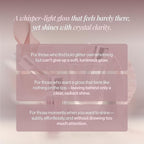 ENTROPY MAKEUP Tulle Lip Gloss, Lightweight 3D Pearl Shimmer, Ultra-Gloss High Shine, Non-Sticky Moisturizing Lip Gloss with Peptide Complex, Robe