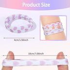 Bessrung 50 PCS Seamless Hair Ties, No Damage Elastics Hair Ties for Women Girls, Soft Stretchy Ponytail Holders for Thin Thick Hair, Snag-Free Hair Bands Stocking Stuffers Christmas Gift(Love)