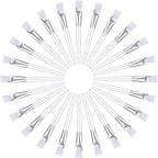 24 Pieces Facial Brush Face Brush Cosmetic Makeup Brushes for Esthetician Tools Facial Eye Application and DIY Needs Mask Mud Cream Makeup (White)