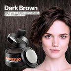 IMPERIO Root Touch Up Hair Powder for Concealing Hair Loss instantly - Hairline Powder for Women & Men - Water resistant Root Cover Up for Thinning Hair in Premium Hairdressing Quality (Dark Brown)