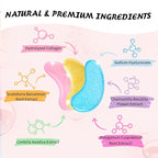 Eye Mask Gift Box (48 Pairs) - Caffeine, 24K Gold, Retinol Triple Energy - Fights Puffiness, Dark Circles, Fine Lines, Firming Under Eye Patches - Birthday, Bachelorette Party, Bridesmaid Gift