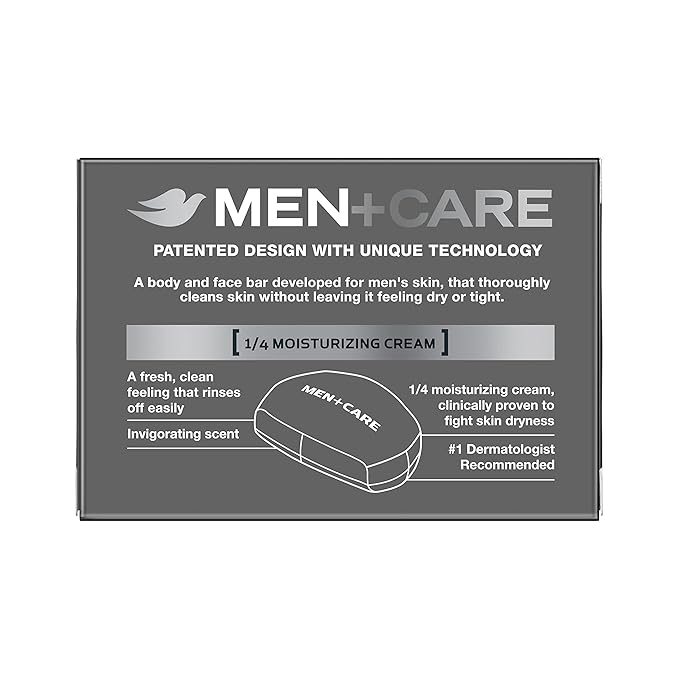 Dove MEN + CARE 3 in 1 Cleanser for Body, Face, and Shaving to Clean and Hydrate Skin Extra Fresh Body and Facial Cleanser More Moisturizing Than Bar Soap 3.75 oz 6 Bars (Pack of 2)