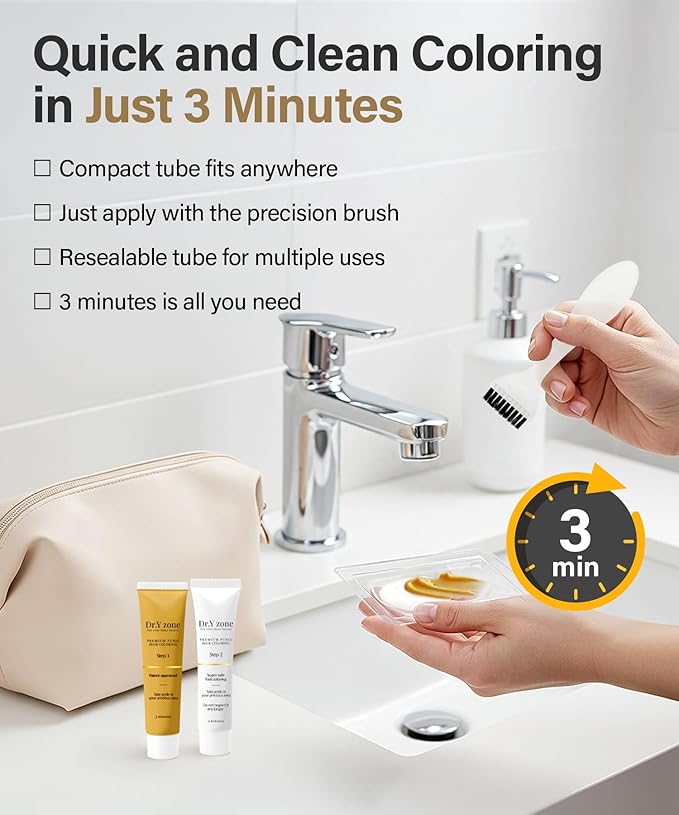 Color for Hair ‘Down There’, Cream Type, Natural Black-Brown Color, Easy to Apply, 3-Minute Touch-Up