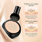 OETUIOW Mushroom Head Air Cushion CC Cream - BB Cream Face Makeup Foundation for Mature Skin Moisturizing Concealer Brighten Long-Lasting, Even Skin Tone for All Skin Types, Natural Color