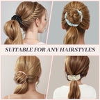 5Pcs Velvet Hair Scrunchies for Women, Fashion No Crease Hair Ties for Thin Thick Hair,Soft Hair Bands No Damage for Girls, Ideal Gifts for Women (Set 6)