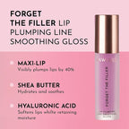 Lawless Women's Forget The Filler Lip Plumper Line Gloss, Violet Bloom, Purple, 0.11 Fl Oz (Pack of 1)
